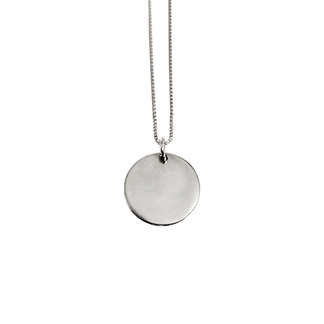 Collar Medalla Retrato 20mm personalizada - Plata 925