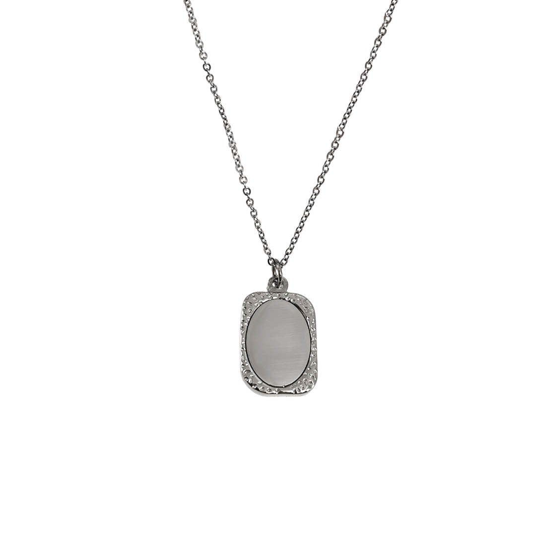 Collar Personalizado Medalla Espejo