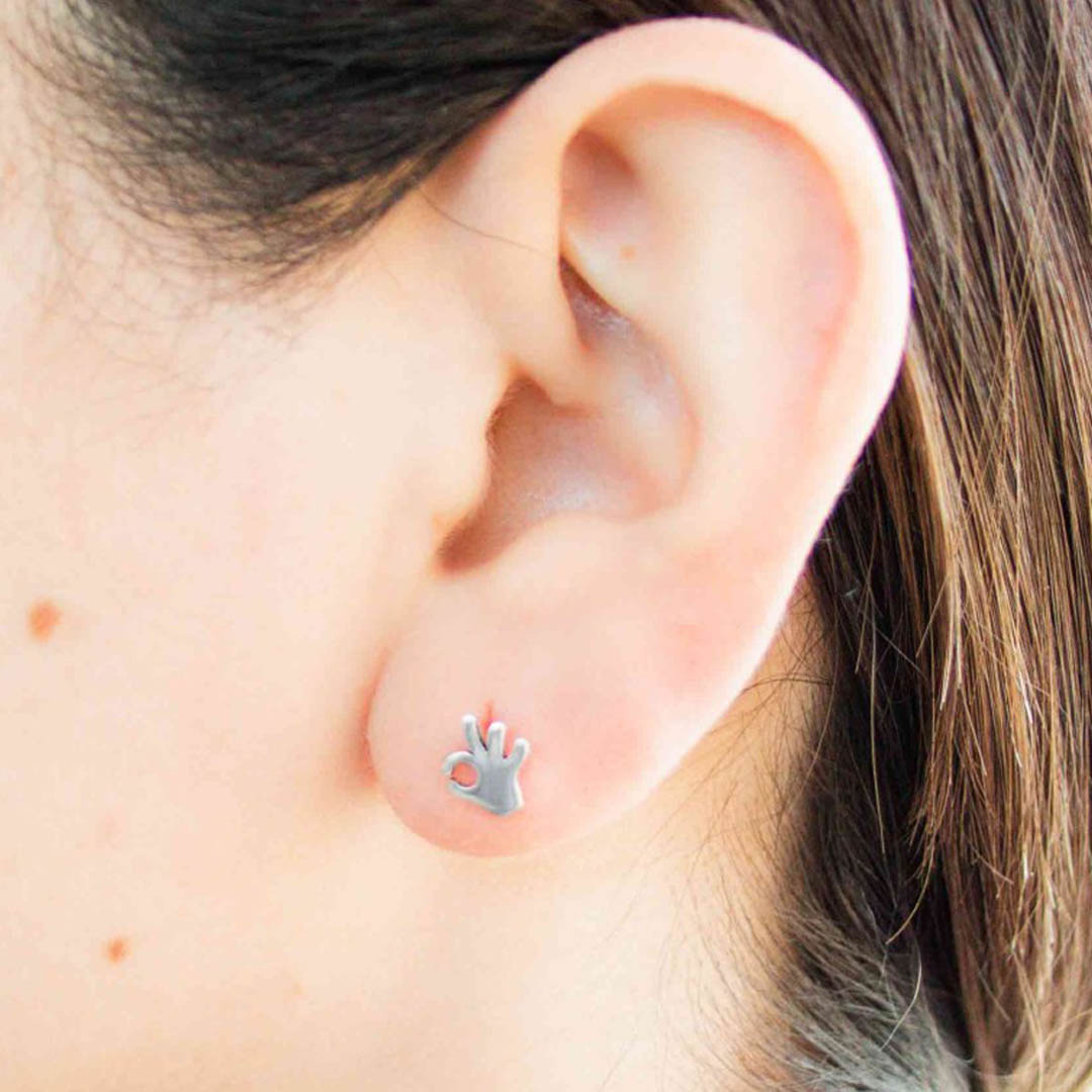 Aros Manito Okey - Plata 925