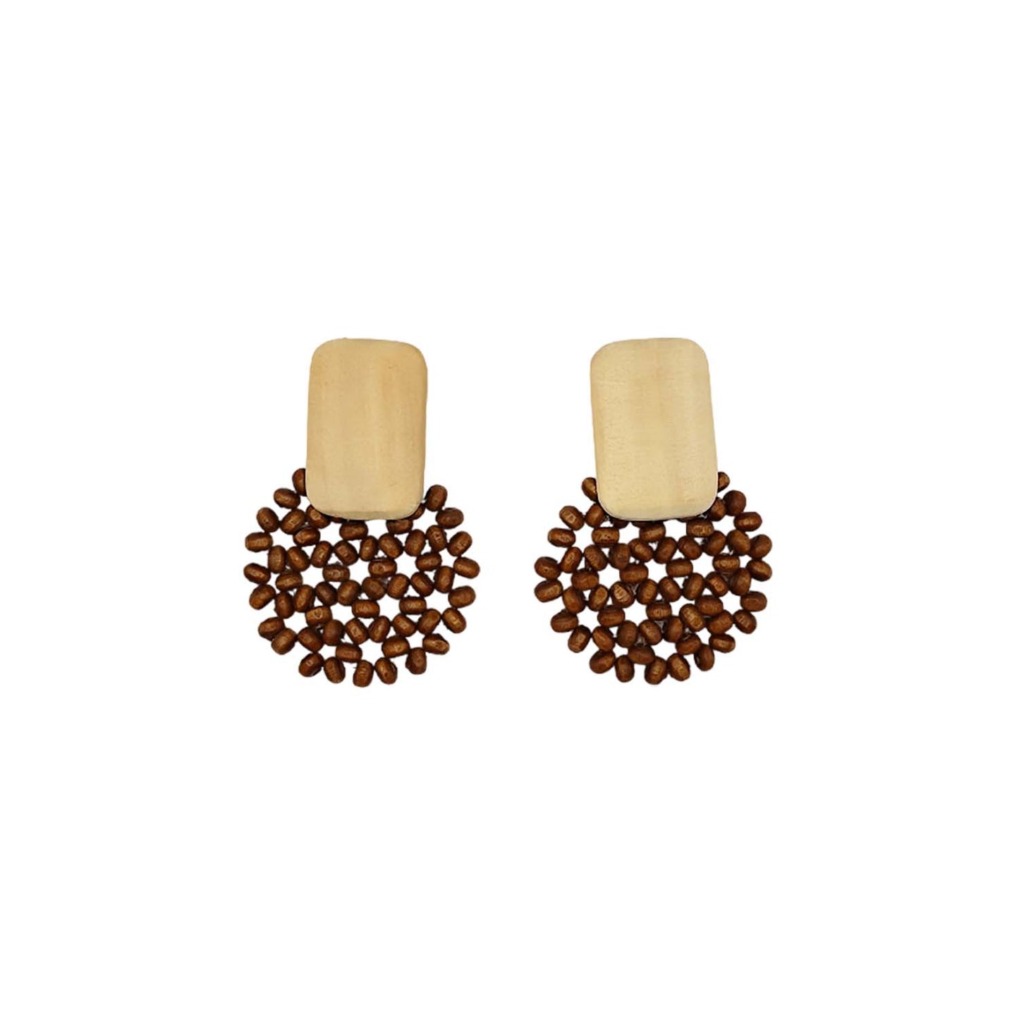Aros madera hipoalergénicos - Modelo Marrakech