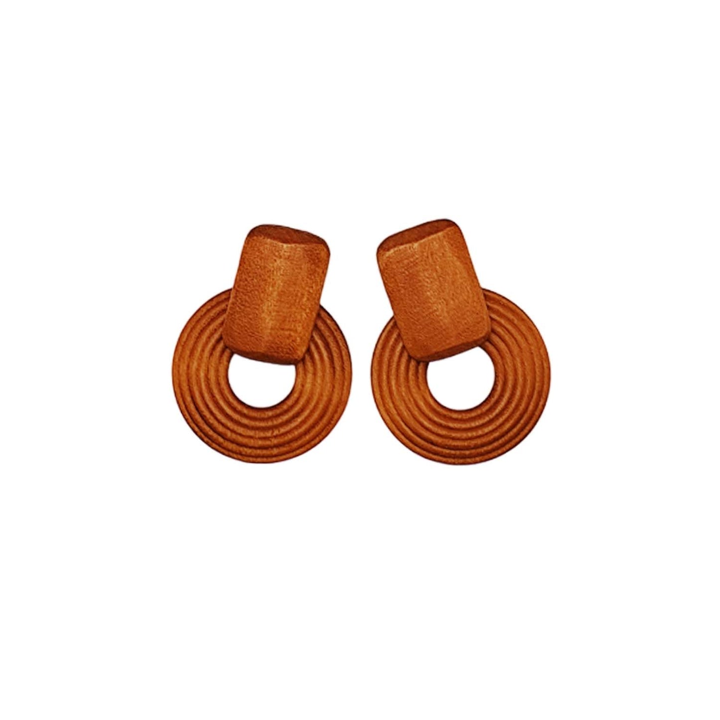 Aros madera hipoalergénicos - Modelo Amán