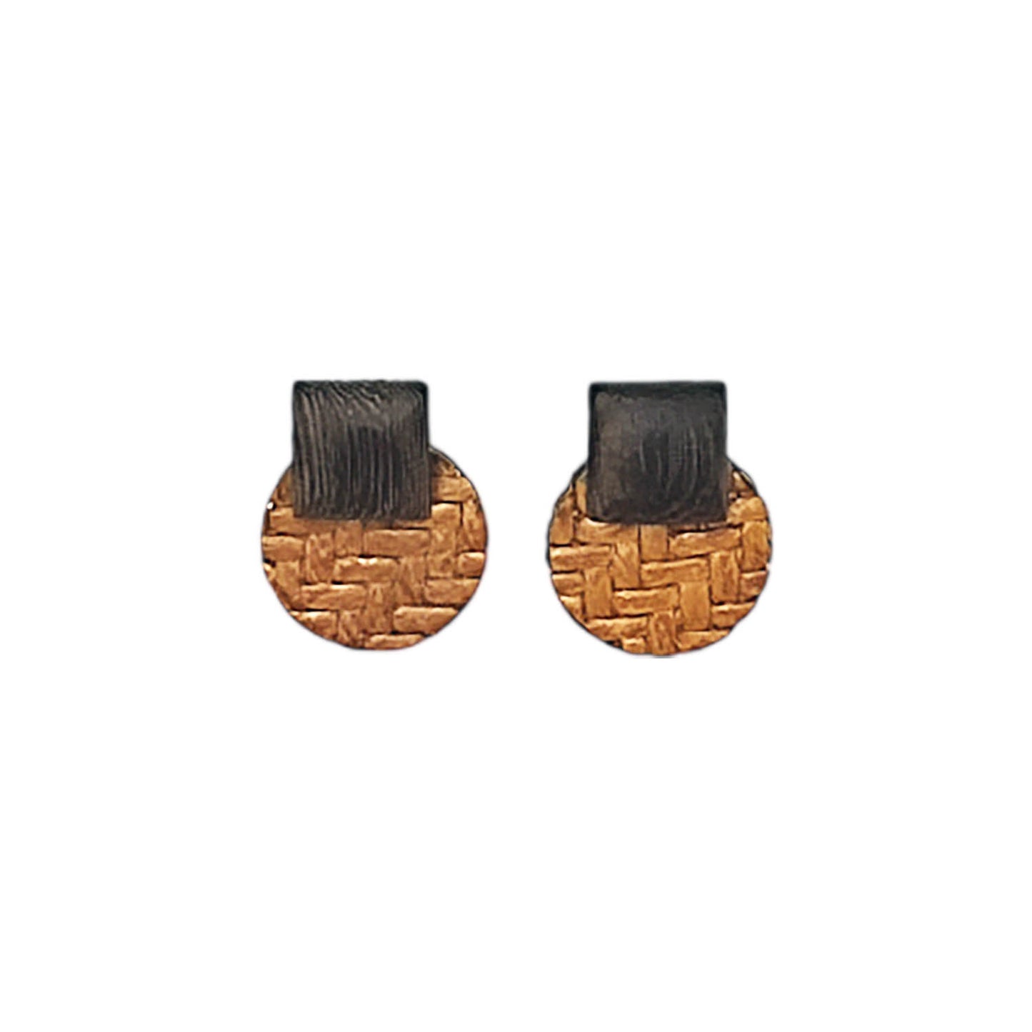 Aros madera hipoalergénicos- Modelo Mali Black