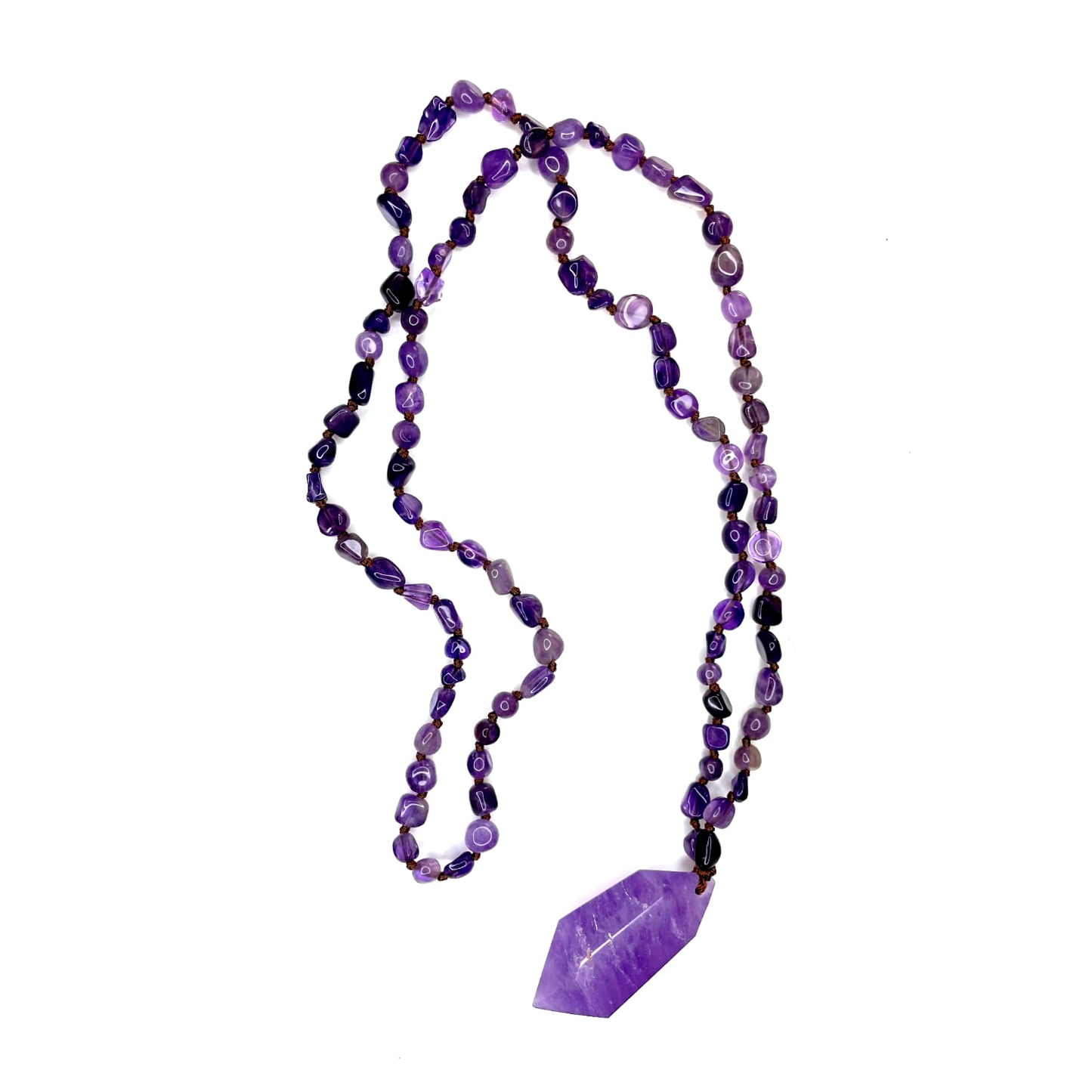 Collar Gran Cristal Amatista