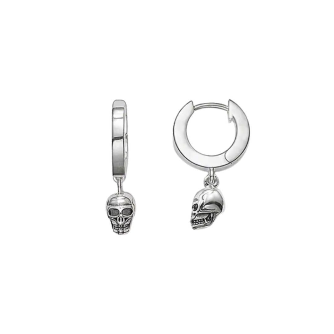 Aros Calavera - plata 925