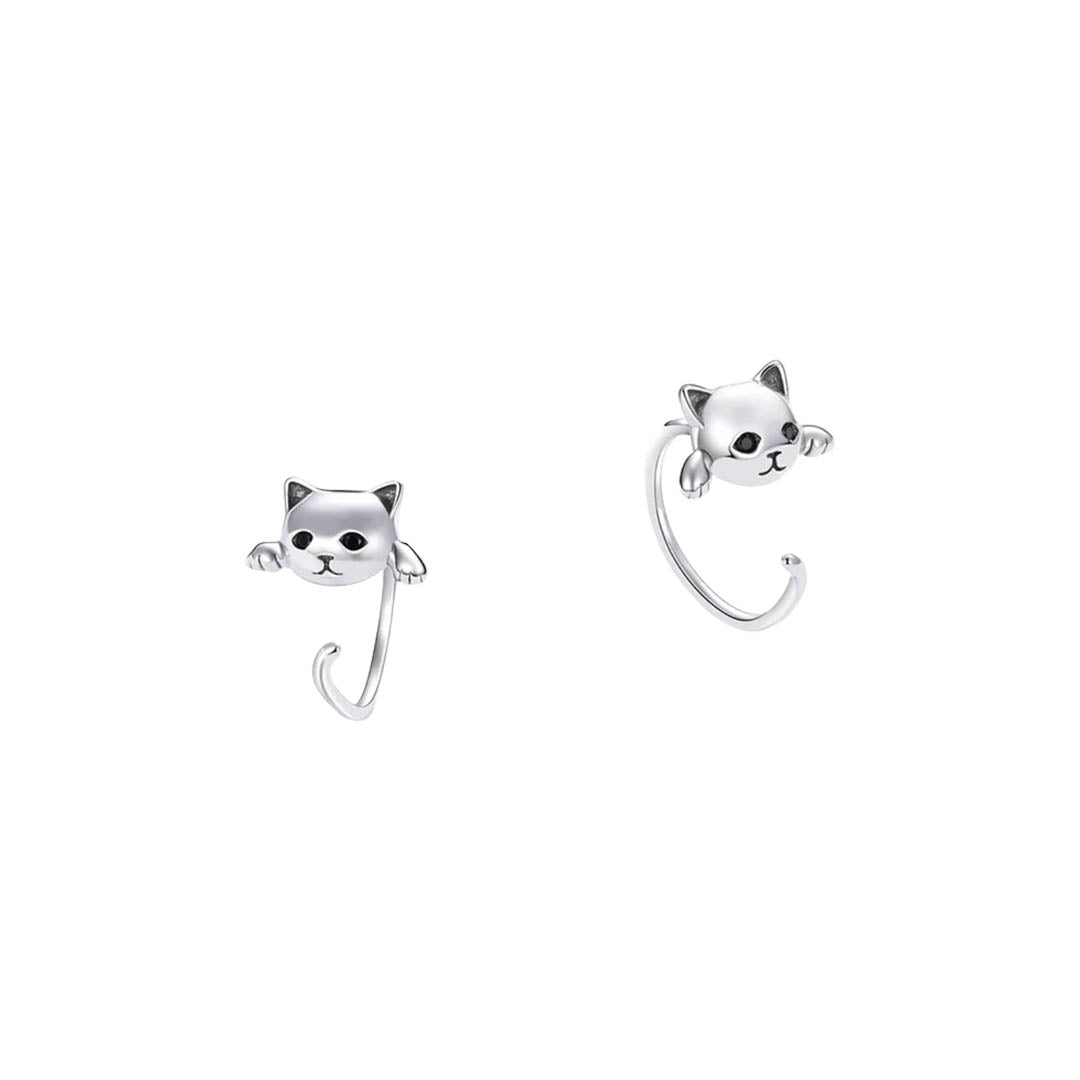 Aros Gatito - plata 925