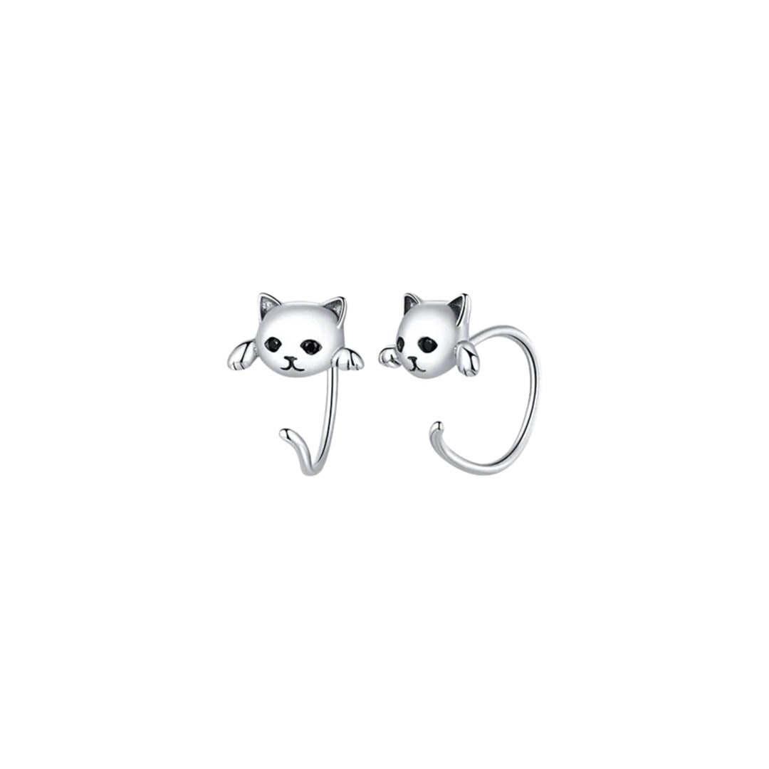 Aros Gatito - plata 925