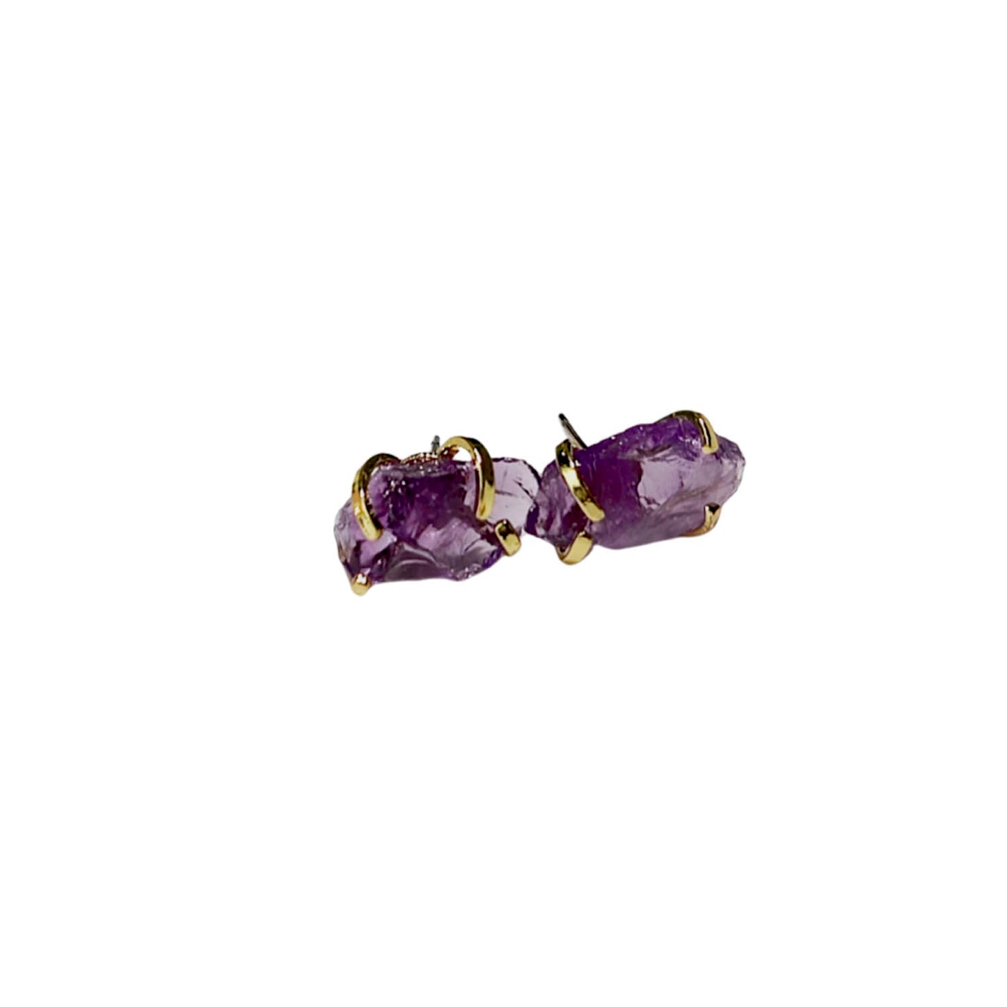 Aros Bruma Violeta - Amatista en piedra drusa
