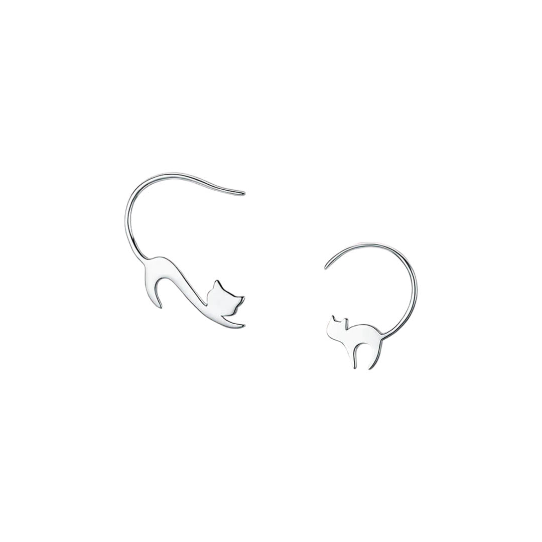 Aros Trepadores Gato - plata 925