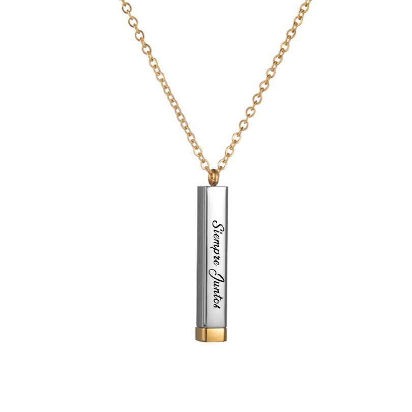 Collar Barra Retráctil Personalizado - Dorado / Plateado