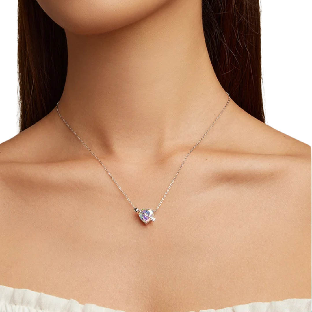 Collar Corazón Tornasol - plata 925