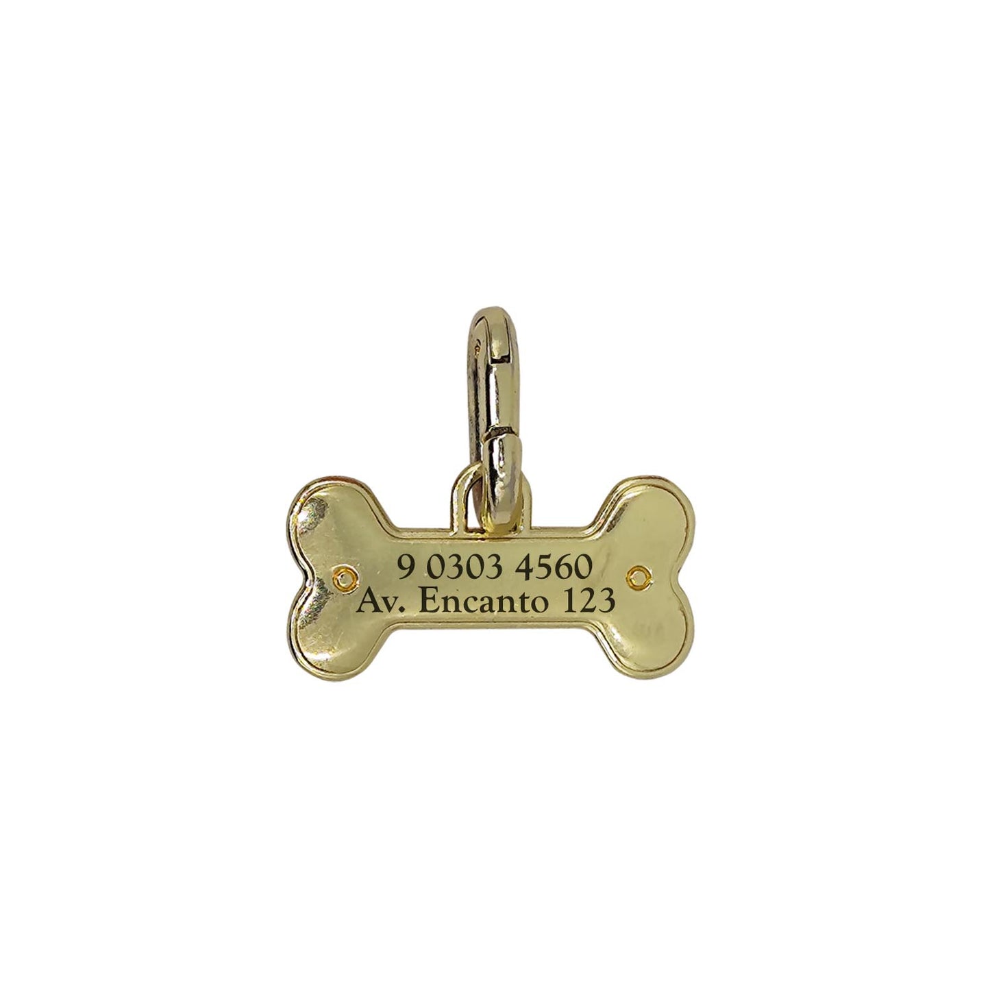 Placa Identificación Hueso Gold