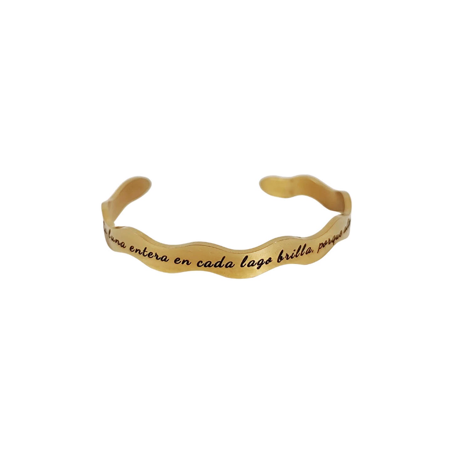Pulsera esclava personalizable Ondas gold