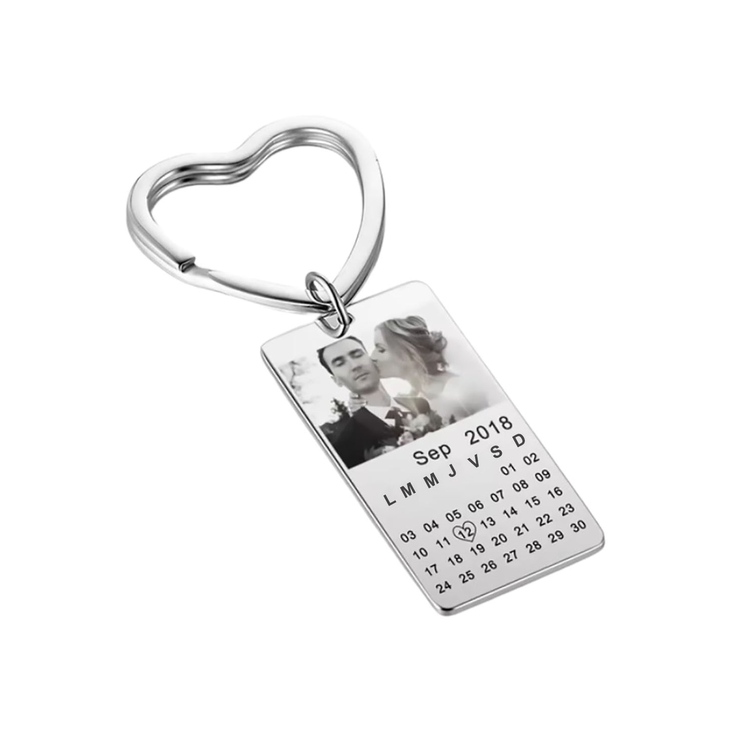 Llavero Personalizado Rectangular silver