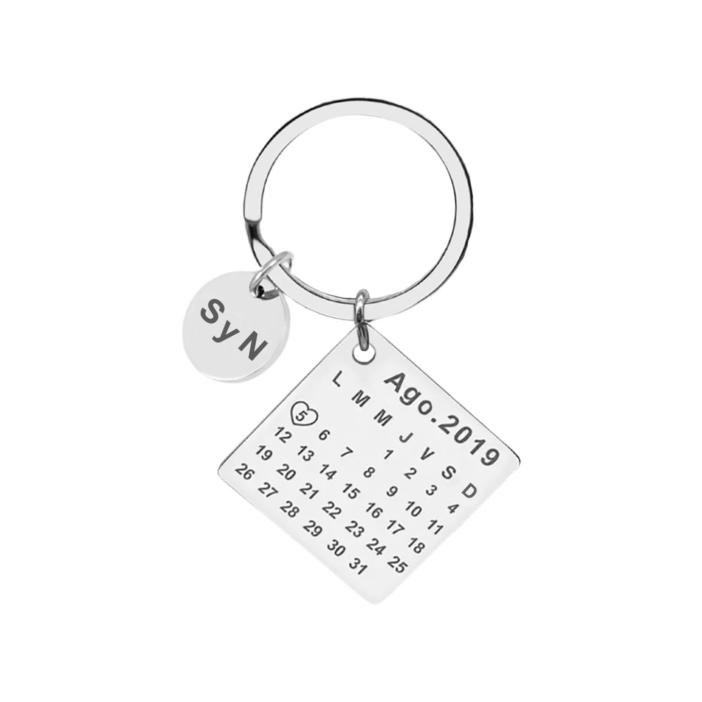 Llavero Cuadrado Silver