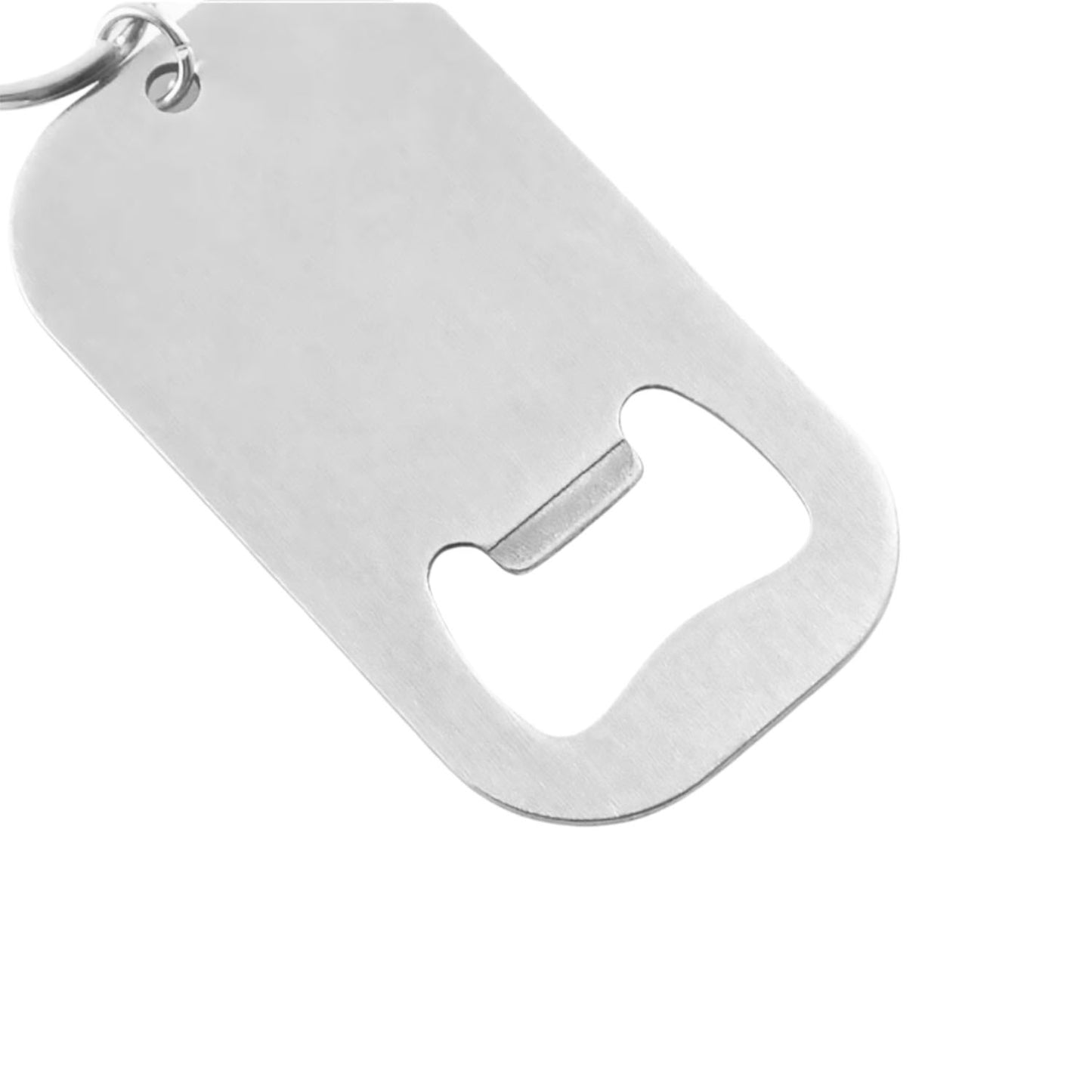 Llavero Destapador Personalizable en Acero Inoxidable - Fotograbado