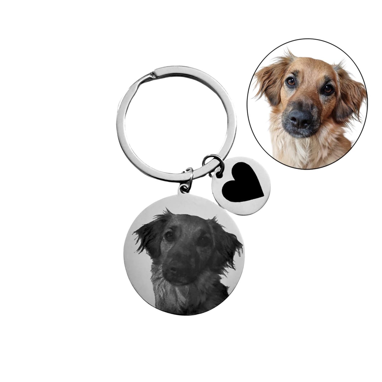 Llavero Circular silver