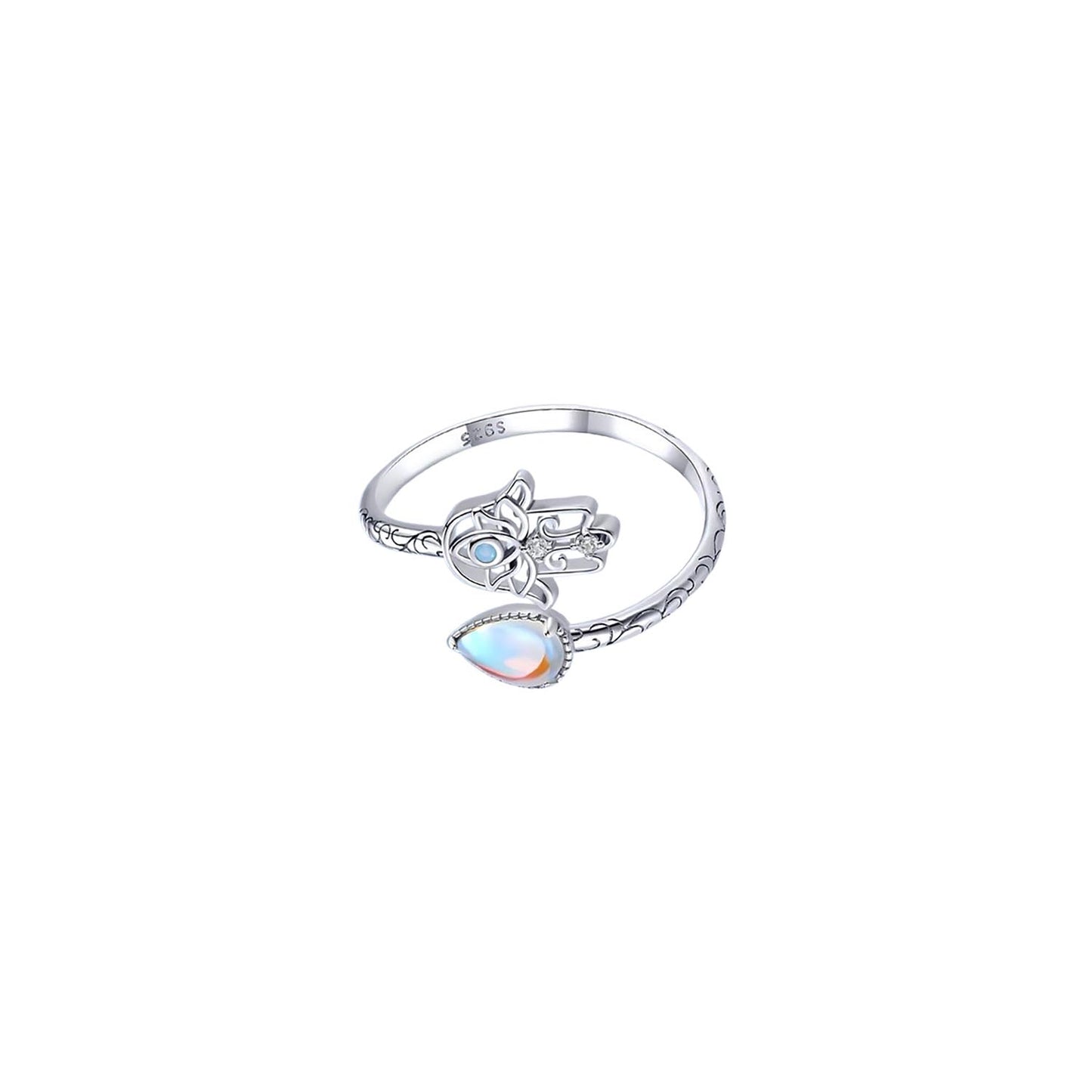 Anillo Mano de Fátima - plata 925
