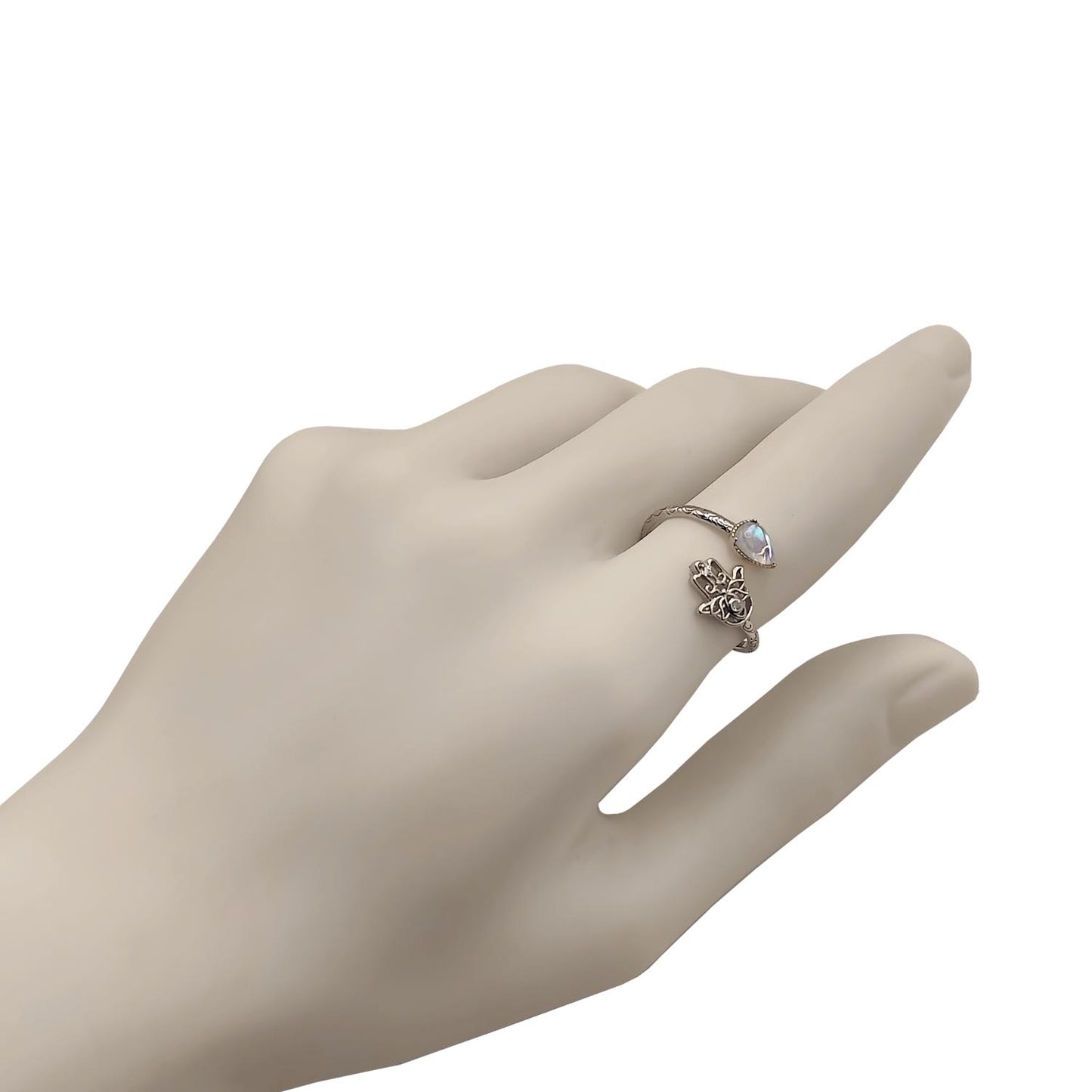 Anillo Mano de Fátima - plata 925