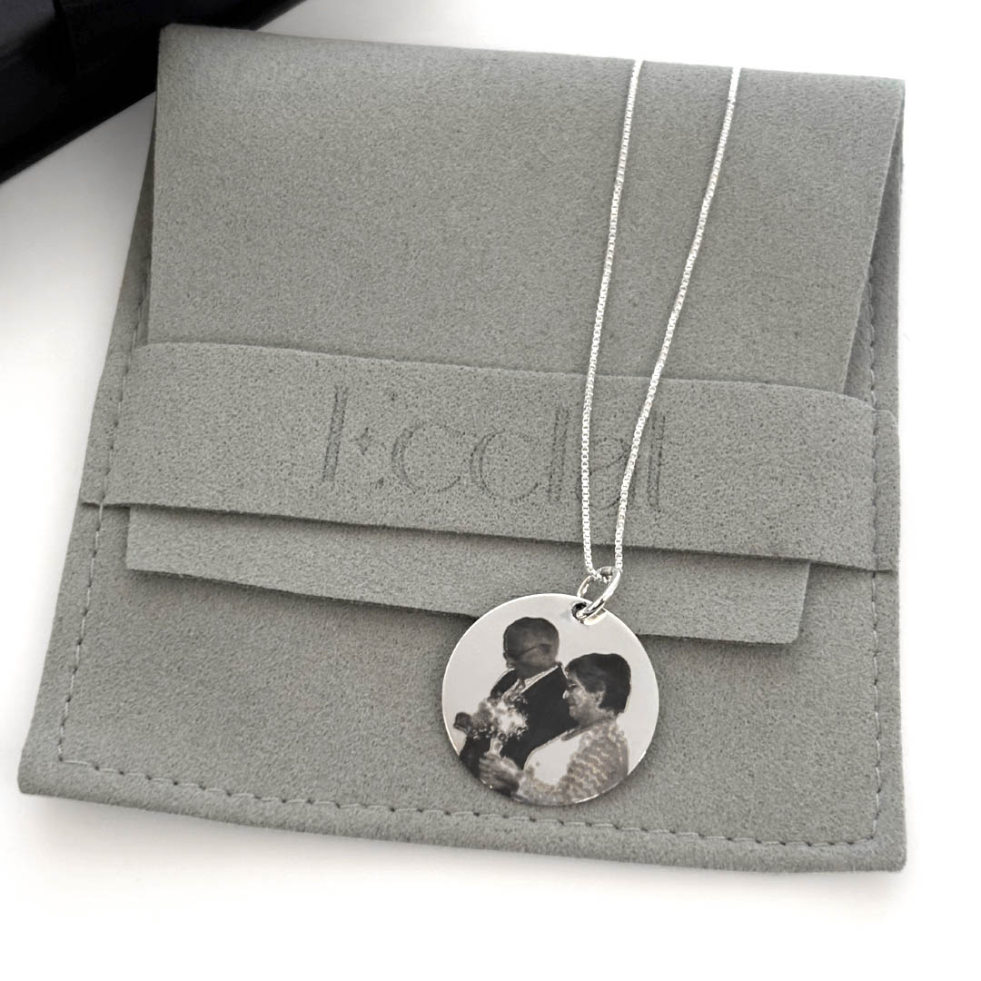 Collar Medalla 20mm personalizada - Plata 925