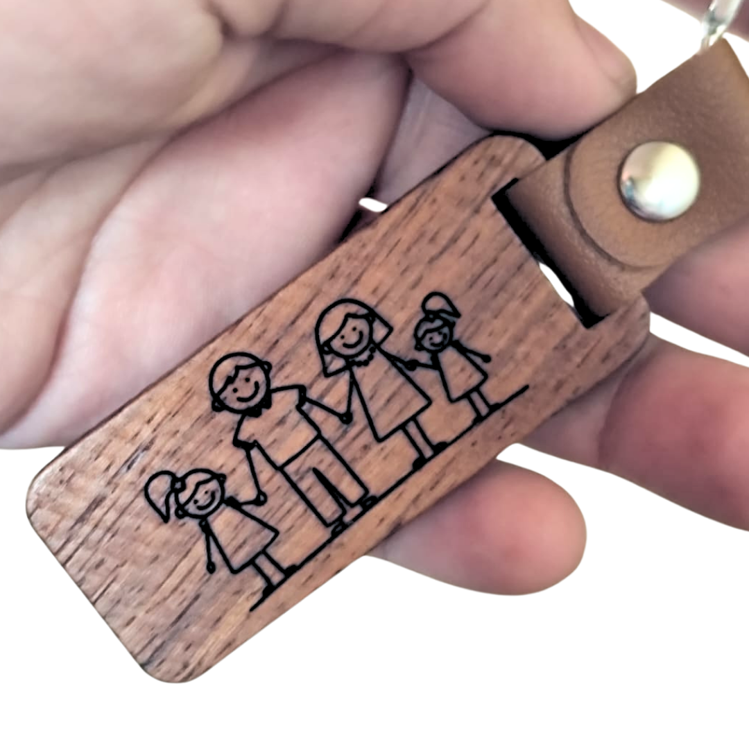 Llavero Personalizable Madera