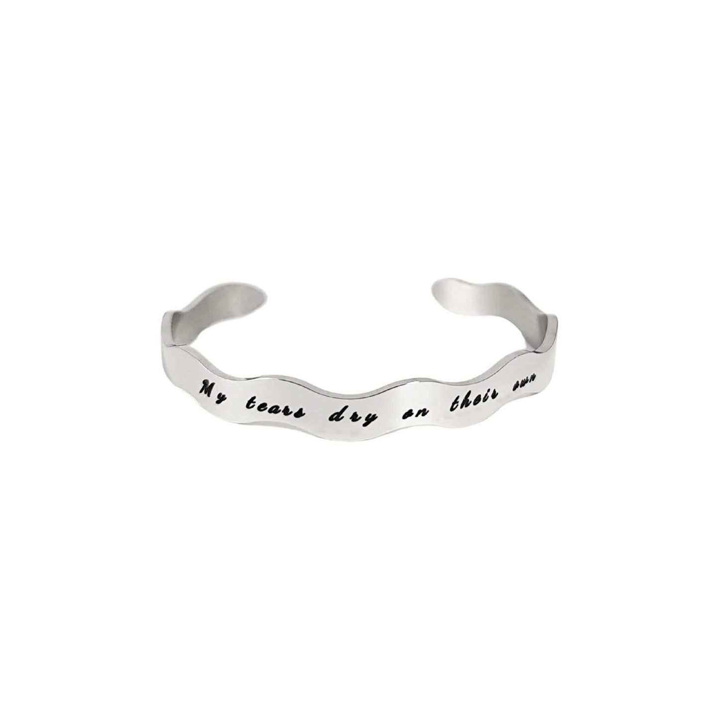 Pulsera esclava personalizable Ondas silver