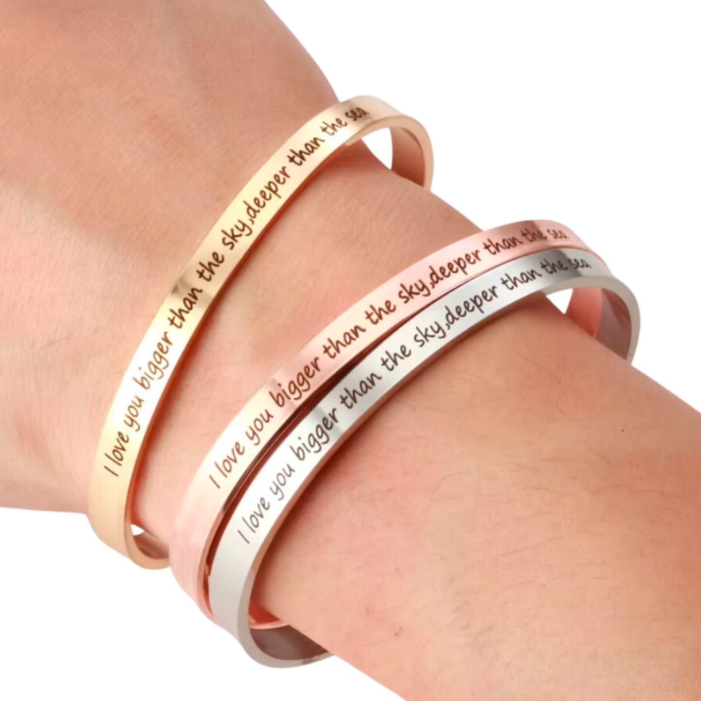 Pulsera Esclava Personalizada en Acero Inoxidable Silver