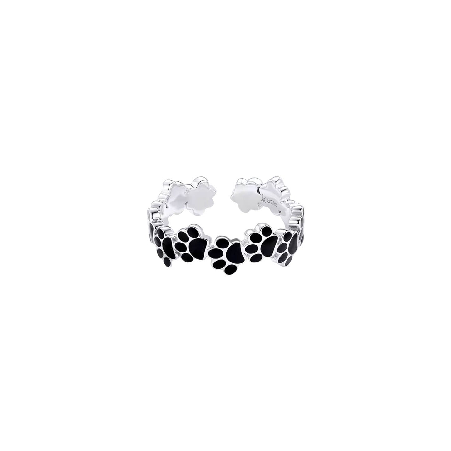 Anillo Huellitas - plata 925