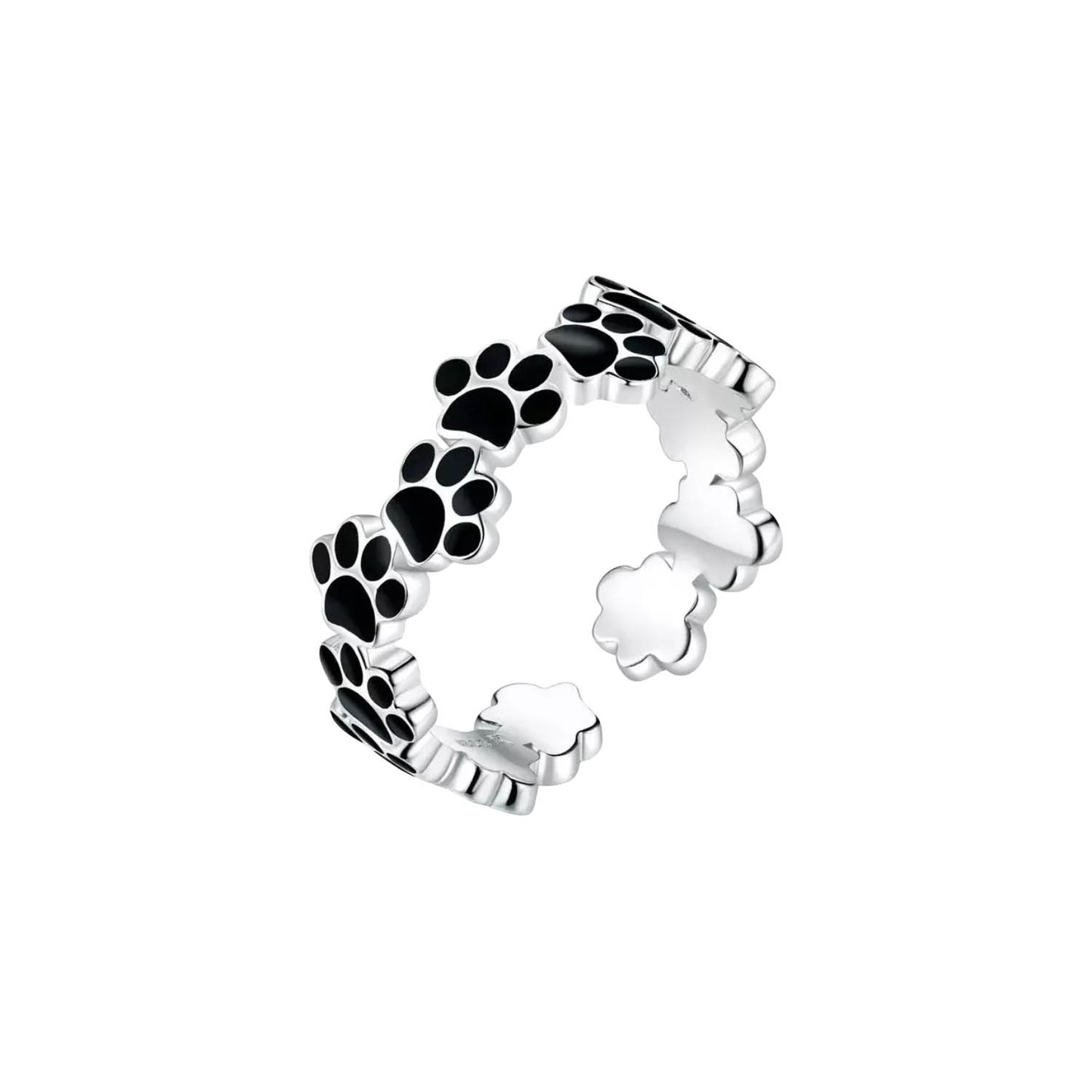 Anillo Huellitas - plata 925