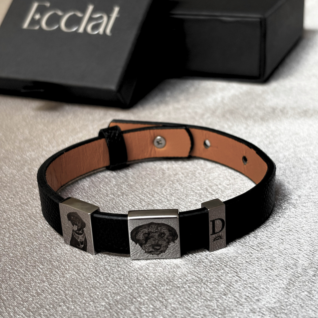 Pulsera Cuero con Dijes