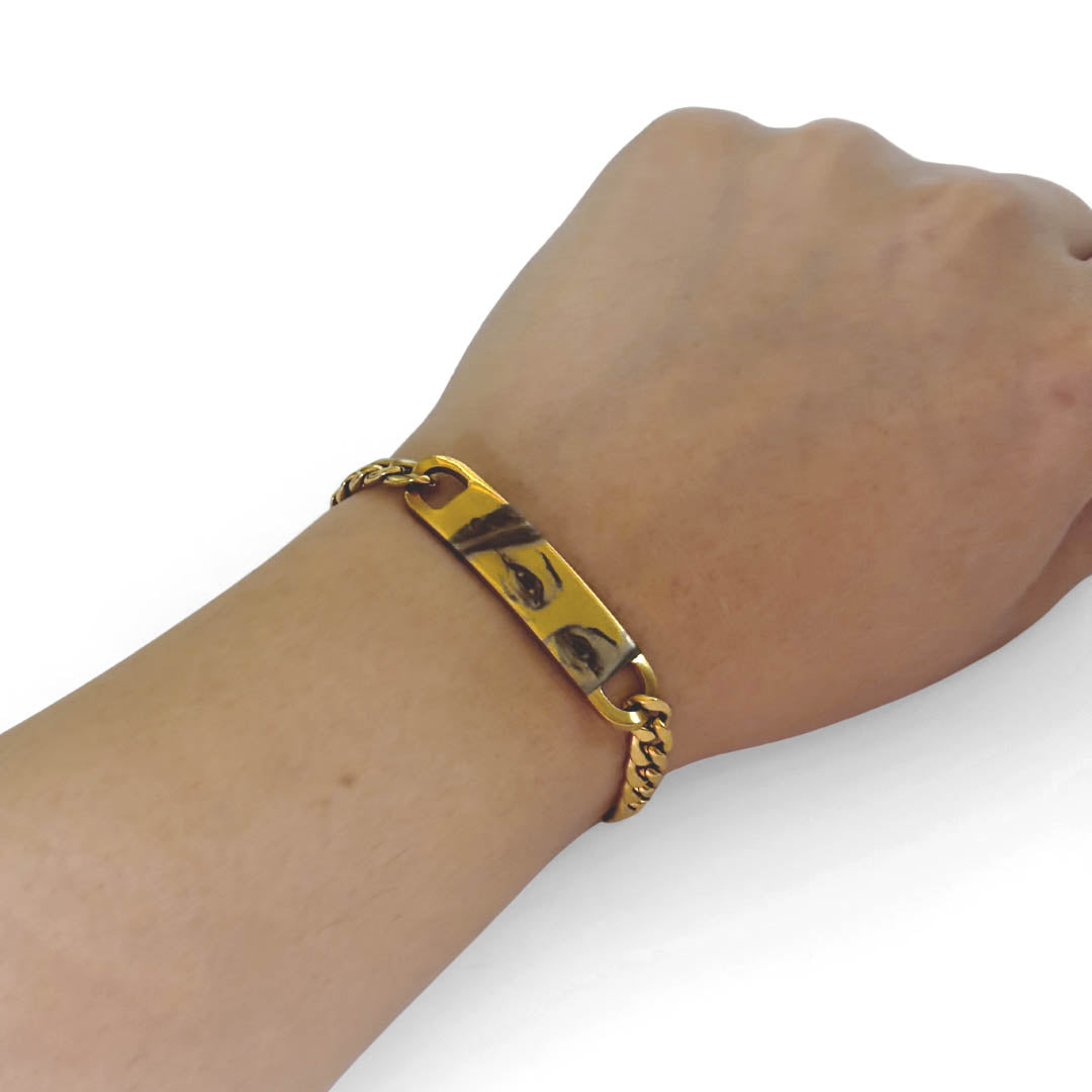 Pulsera Piocha Miradas Gold