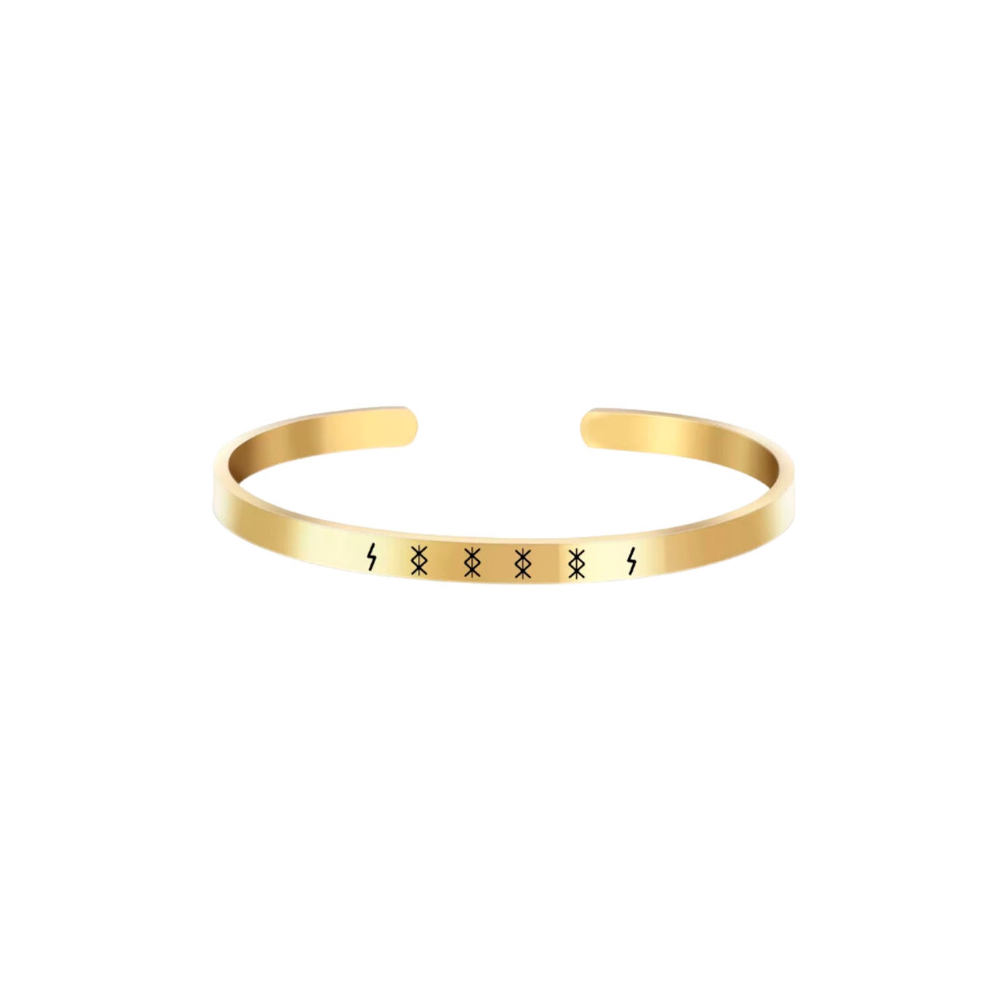 Pulsera Esclava Personalizada en Acero Inoxidable Gold | Grabado Exclusivo