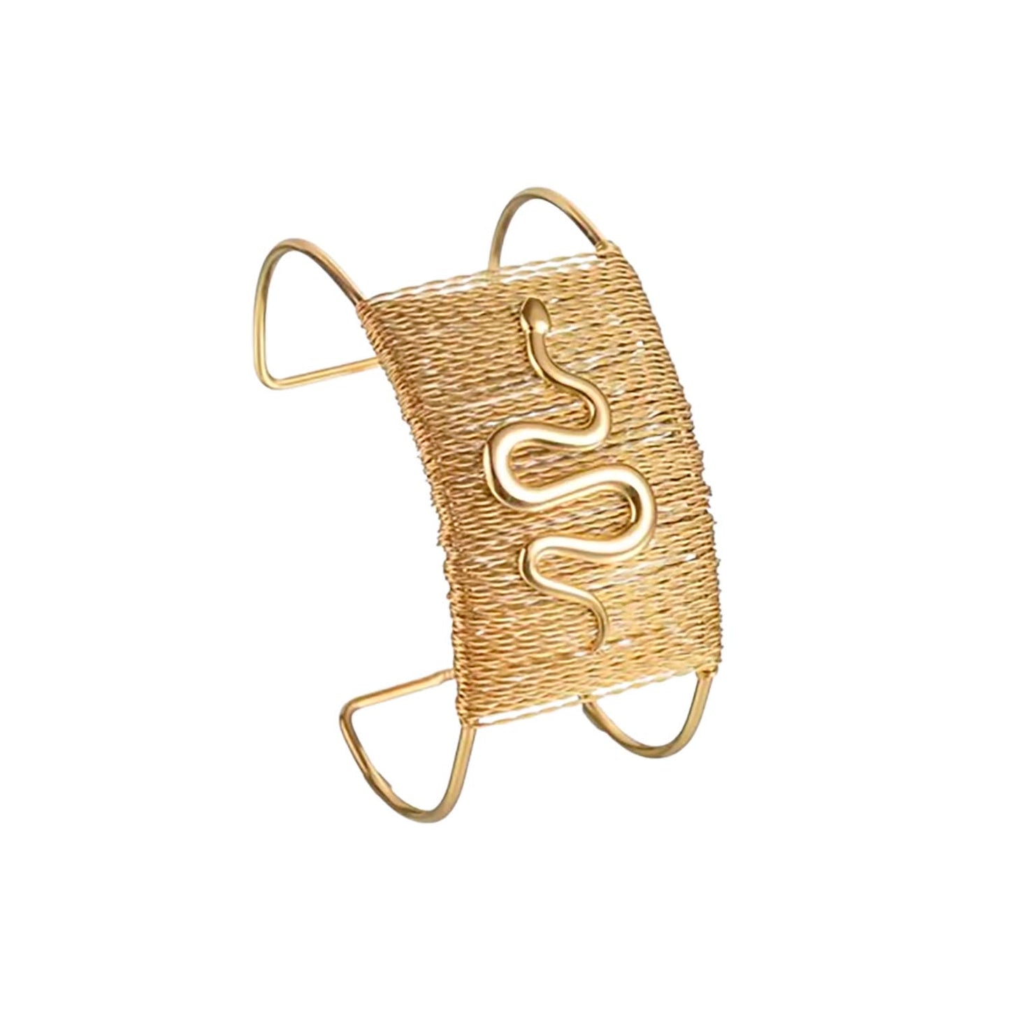 Pulsera esclava bañada en oro - Serpentía