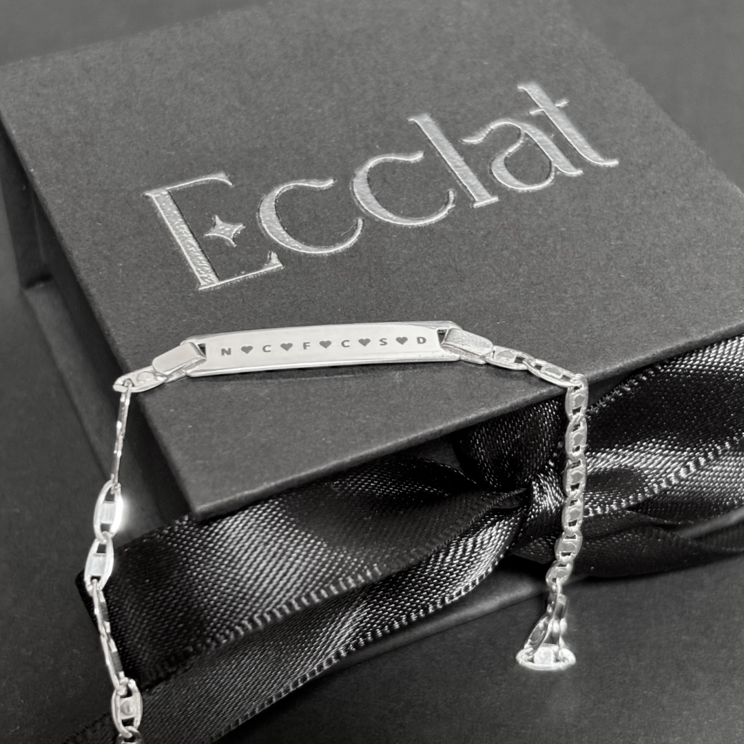 Pulsera Piocha estilo Valentino personalizada - plata 925