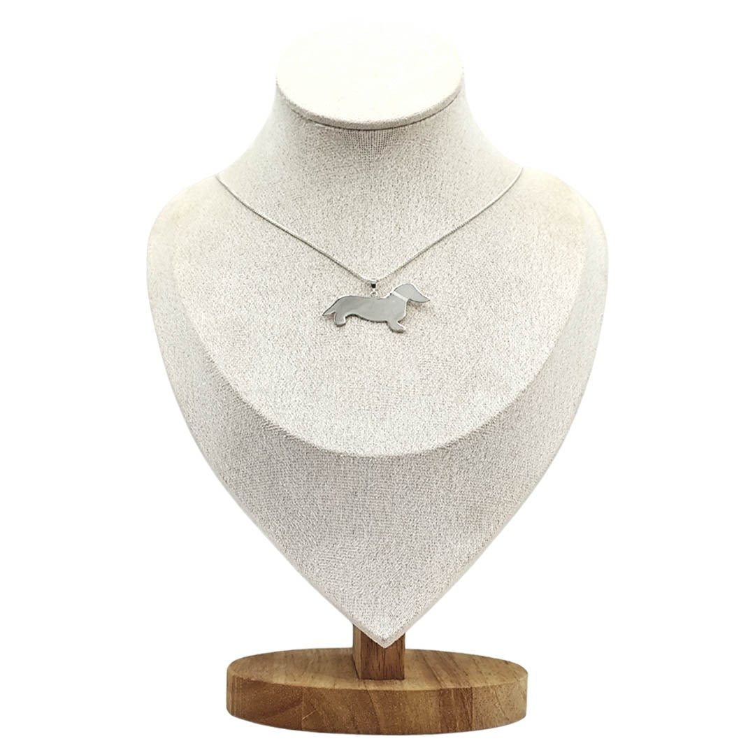 Collar Dachshund Salchicha personalizado - Plata 925