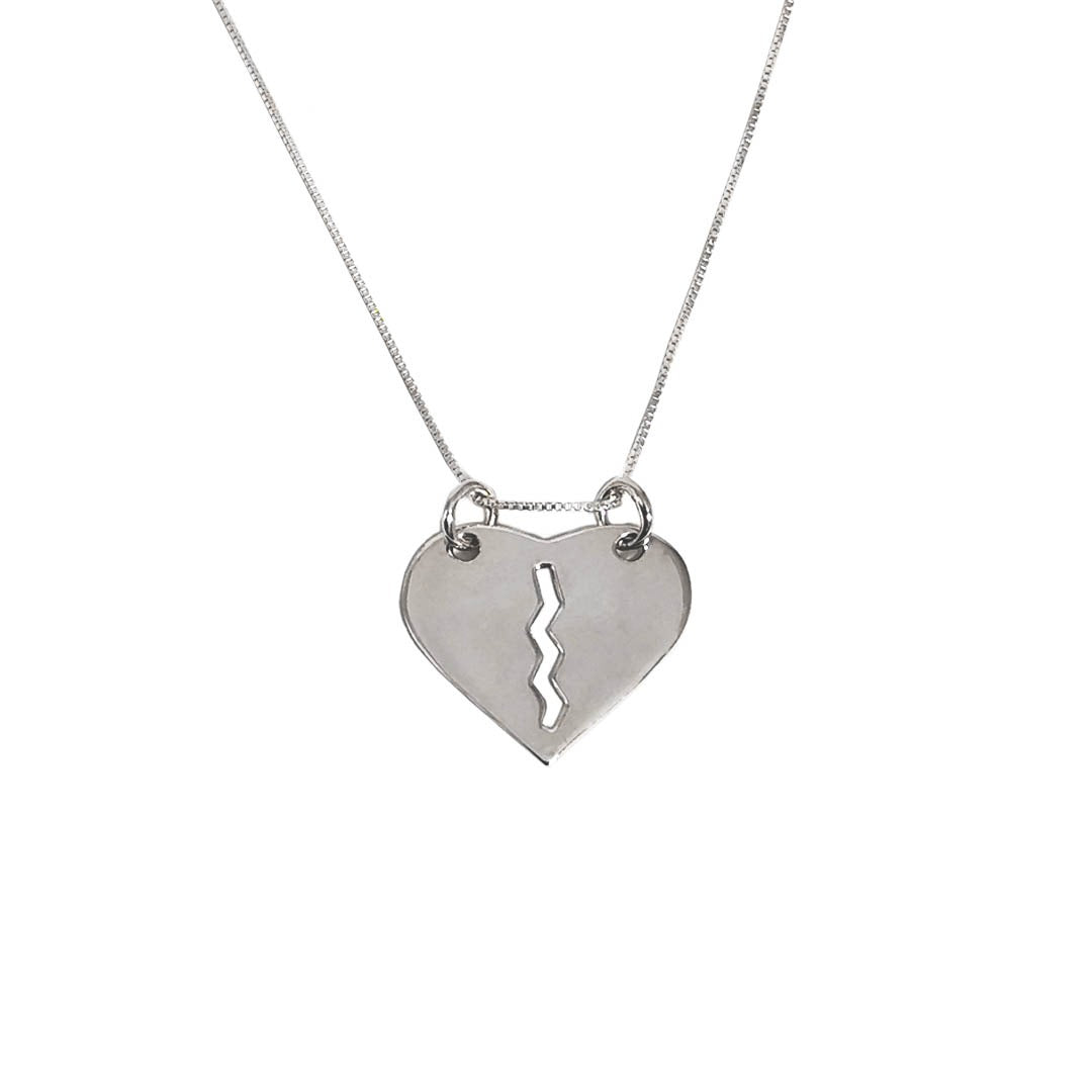 Collar personalizado Corazón de Fuego - Plata 925