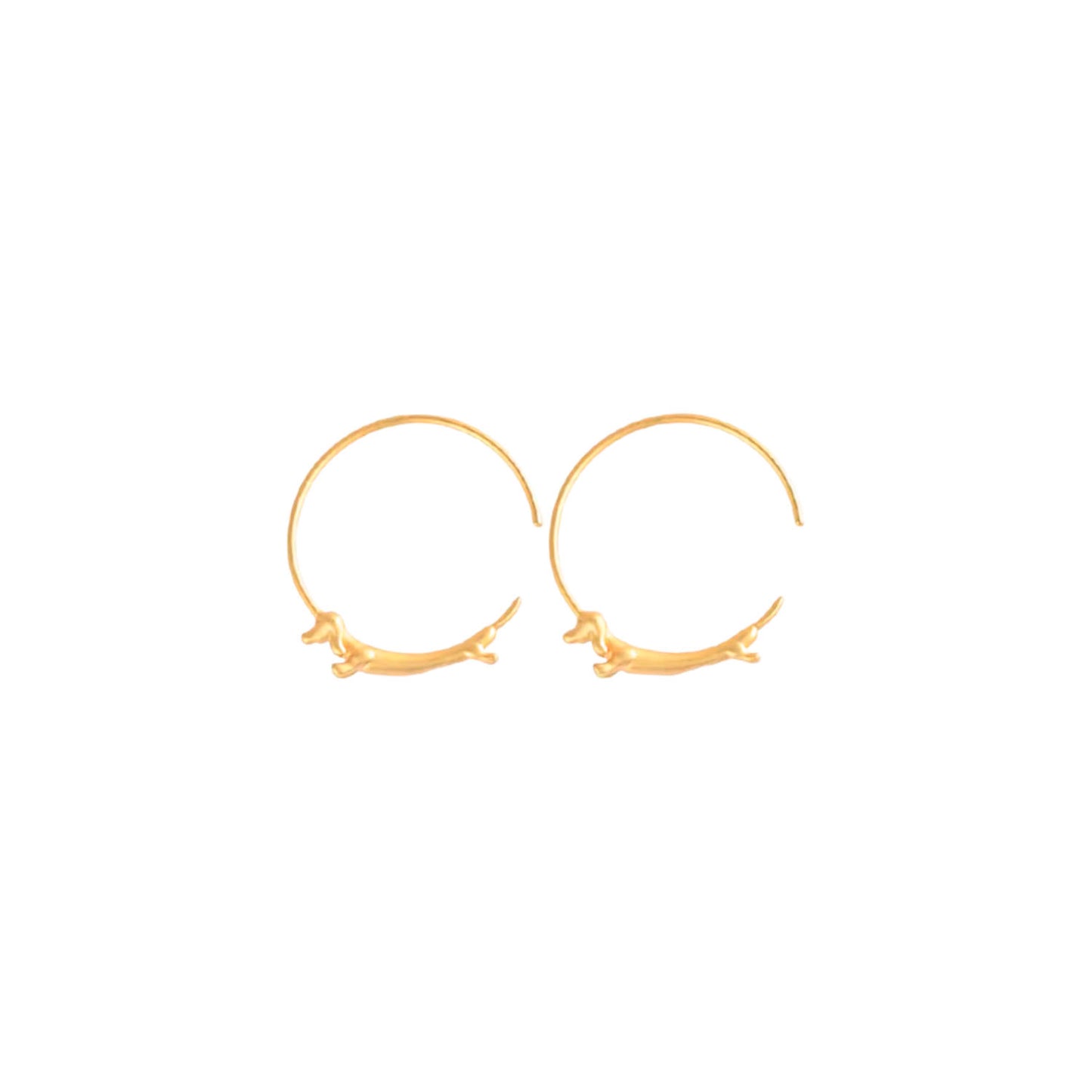 Argollas Dachshund Gold