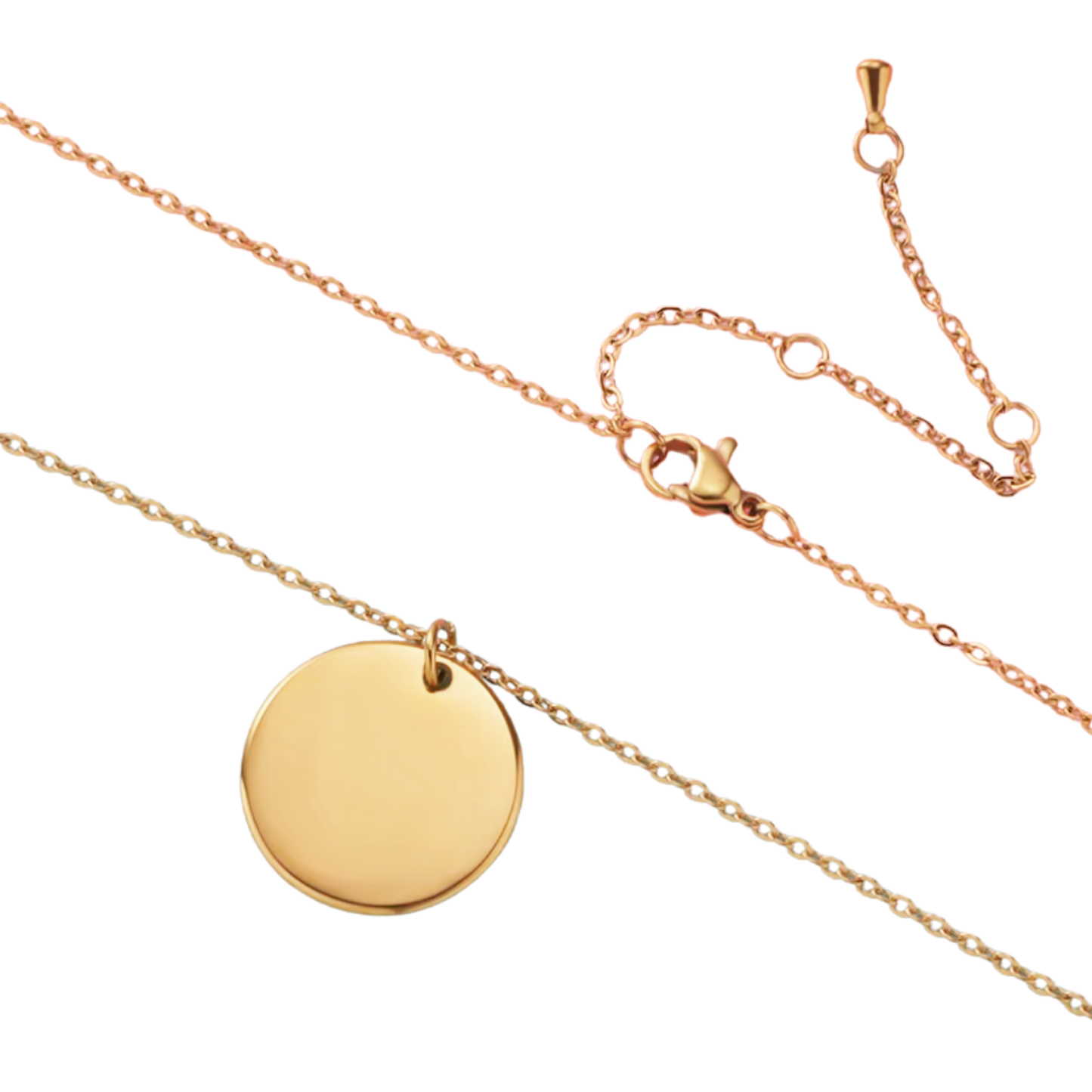 Collar Medalla Retrato 2cm - Gold