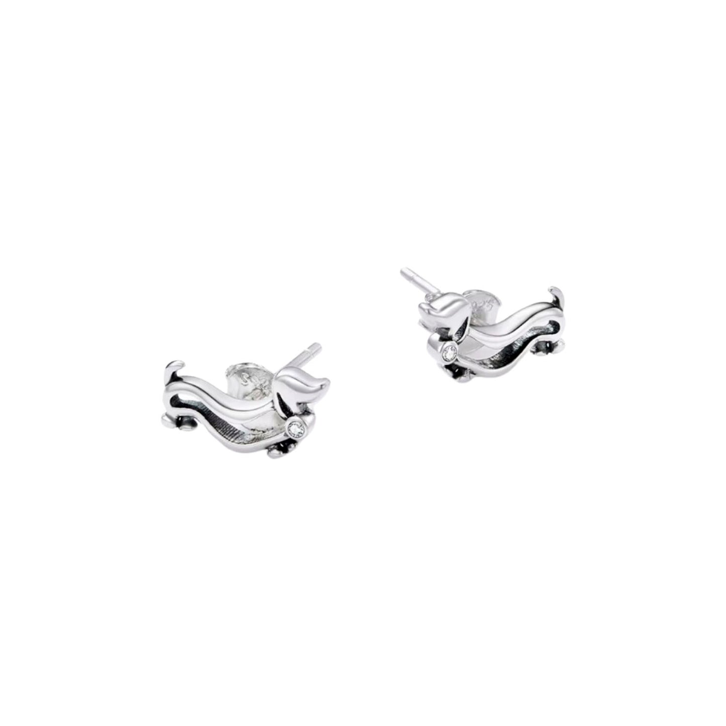 Aros de plata 925 Dachshund Salchicha
