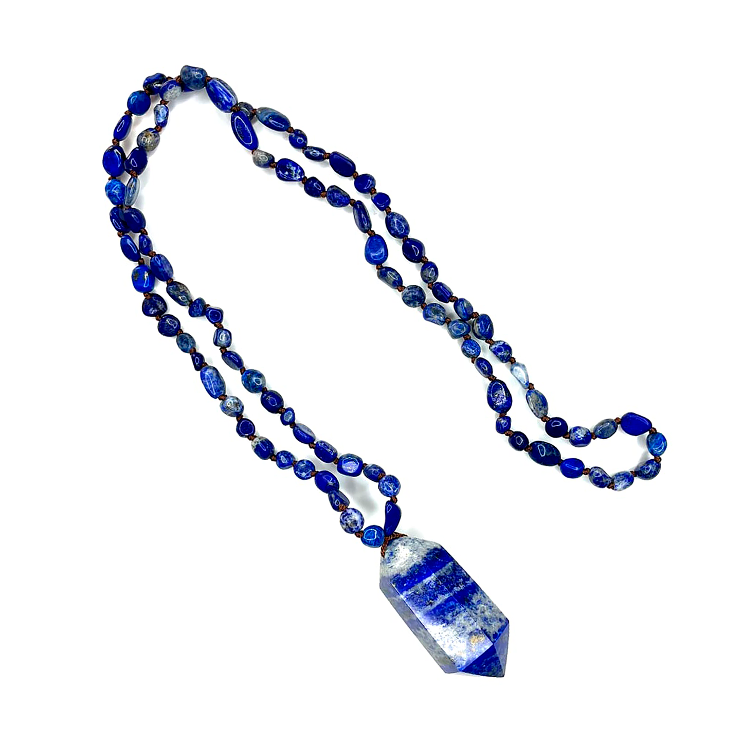 Collar Gran Cristal Lapislázuli