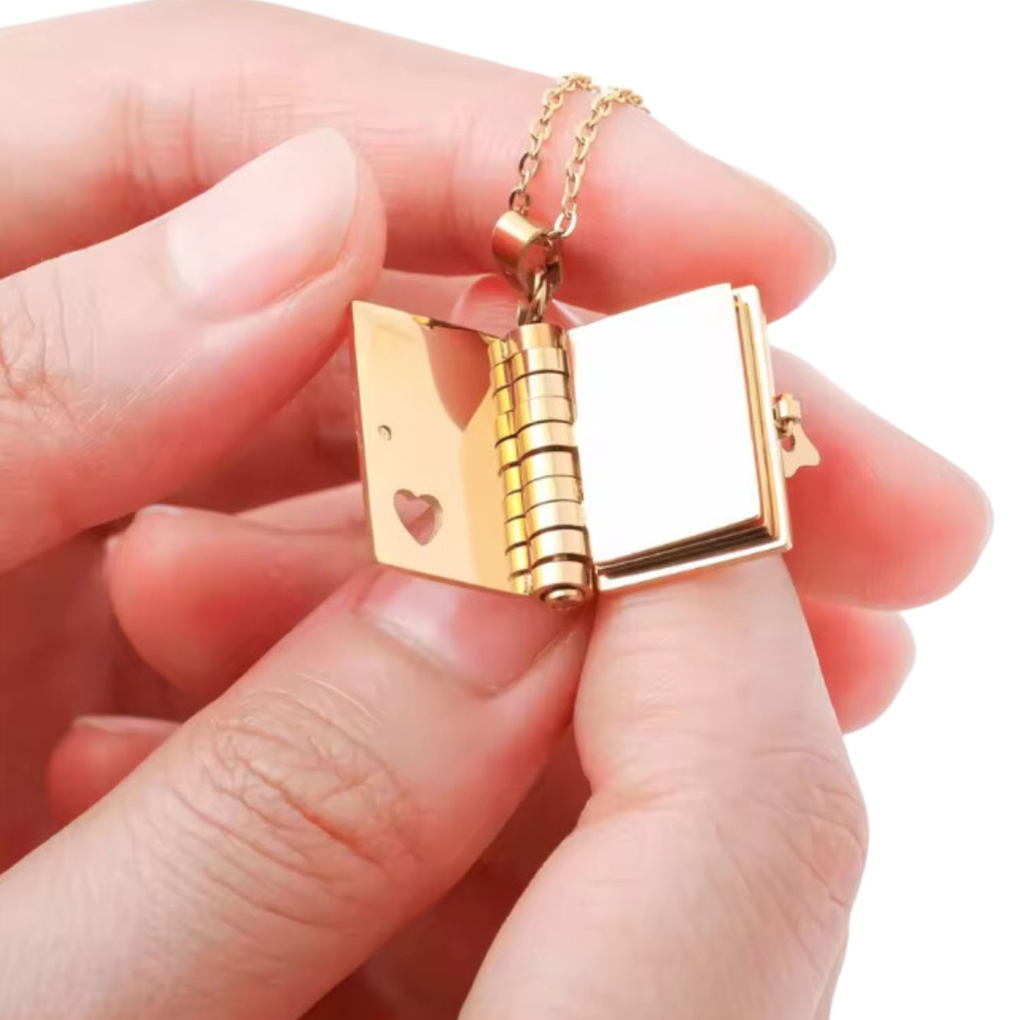 Collar Libro personalizado gold