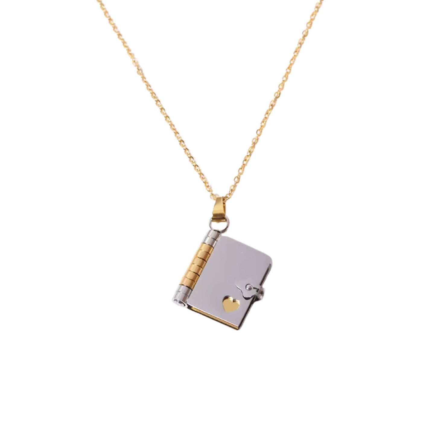 Collar Libro personalizado silver-gold