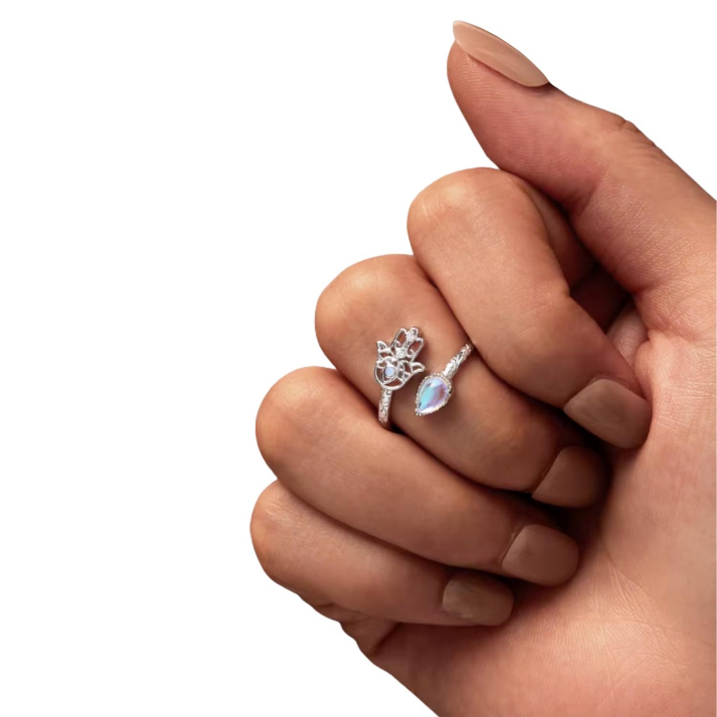 Anillo Mano de Fátima - plata 925