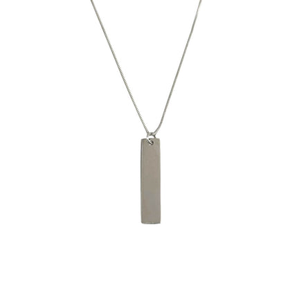 Collar Placa Mensajes y Miradas - Plata 925