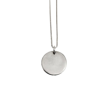 Collar Medalla Retrato 20mm personalizada - Plata 925