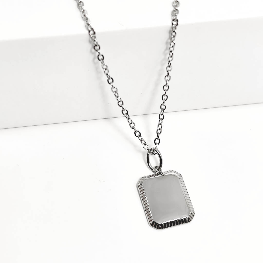 Collar Medalla Biselada Personalizada