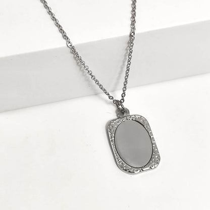 Collar Personalizado Medalla Espejo
