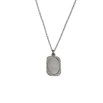 Collar Personalizado Medalla Espejo