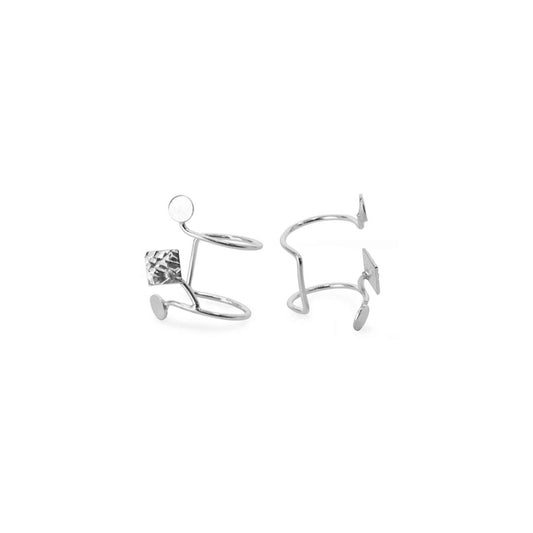 Aros Cuff Formas - Plata 925