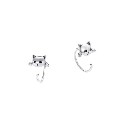 Aros Gatito - plata 925