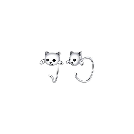 Aros Gatito - plata 925